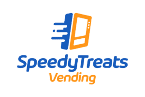Speedy Treats Vending company logo in blue and orange