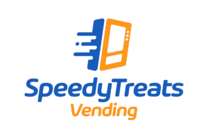 Speedy Treats Vending company logo in blue and orange